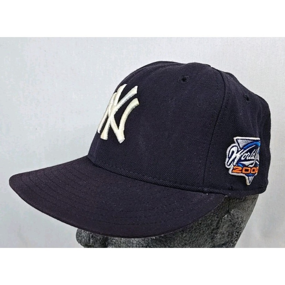 2000 World Series NY Yankees New Era 6 7/8 Men's Hat Cap Blue White Embroidered